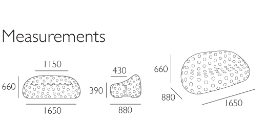 Airball sofa — Dimensions
