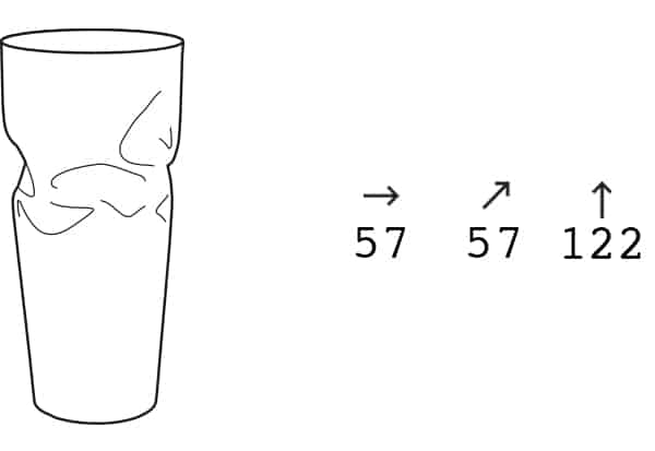 SAVING SPACE VASE — Dimensions