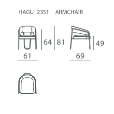 Hagu — Dimensions