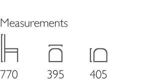 24 ARMCHAIR — Dimensions